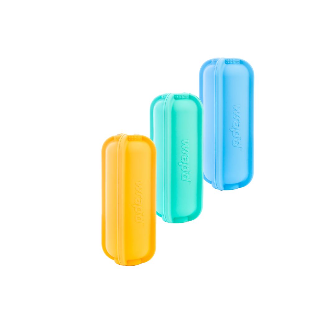 Sunshine, Aqua and Blue Wrap'd Silicone Wrap Holders Unboxed