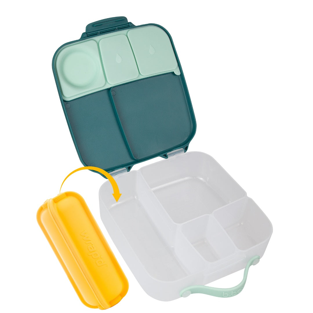 Sunshine Wrap'd wrap holder fits inside bbox bento lunchbox